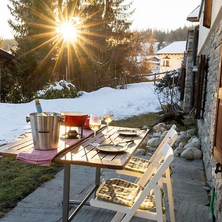 Charmantes Apartment Mit Grossem Garten .Kids4Free. Flims Kültér fotó