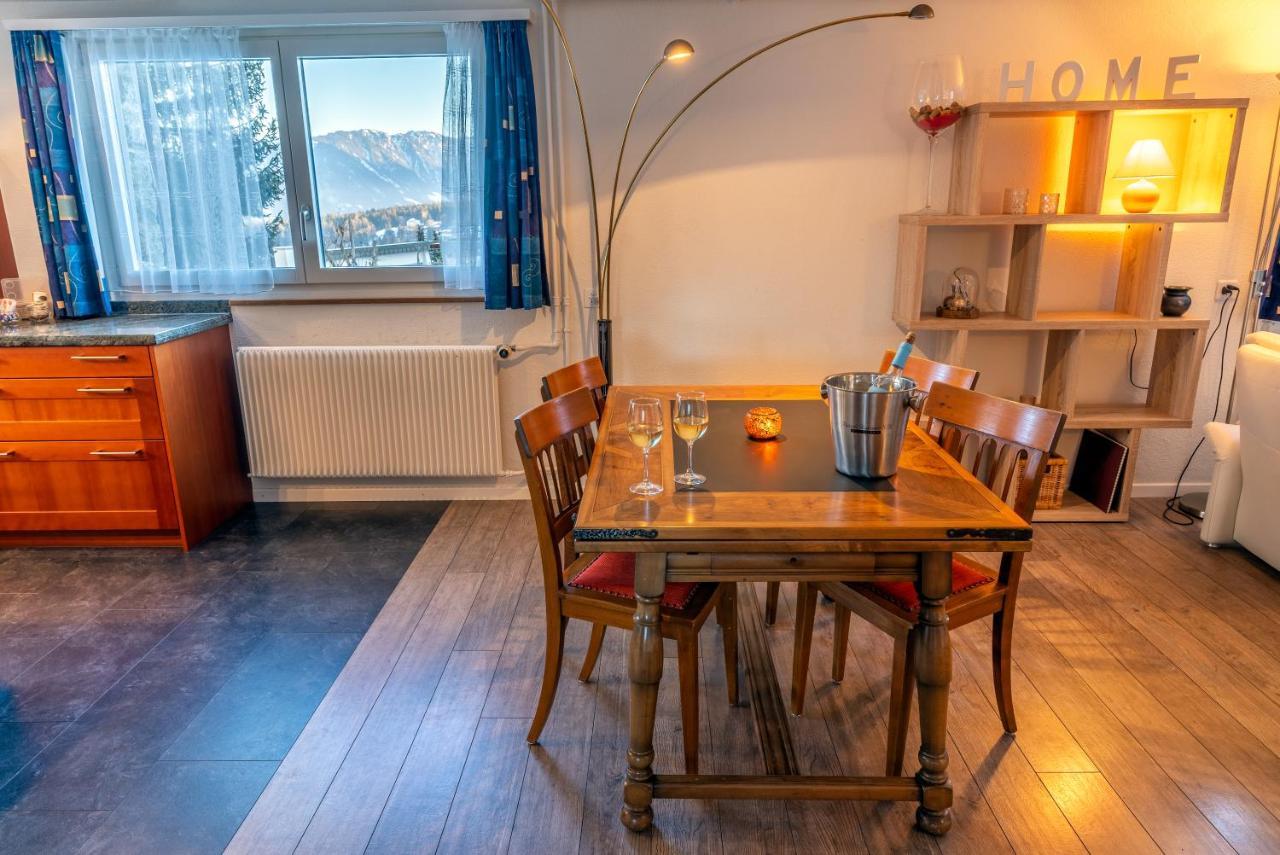 Charmantes Apartment Mit Grossem Garten .Kids4Free. Flims Kültér fotó